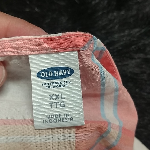 Peach and cream spaghetti tank with ruffle bottom - Picture 5 of 5